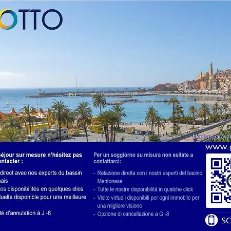 Grand 3p Climatise Avec Terrasse Dans Calme Avec Piscine - Fr-1-196-350 * مينتون